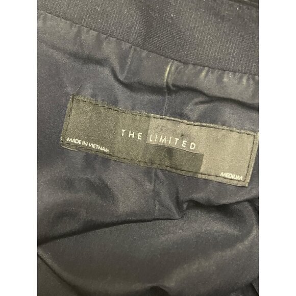 The Limited Solid Navy Blue Duster Vest Cardigan Sleeveless Long Women's Medium - Picture 7 of 9